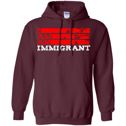 Anti Trump T-shirt Political Tee I Am An Immigrant Political Maroon
