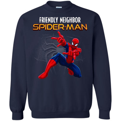 Friendly Neighbor Spider Man Movie Fan T-shirt Navy