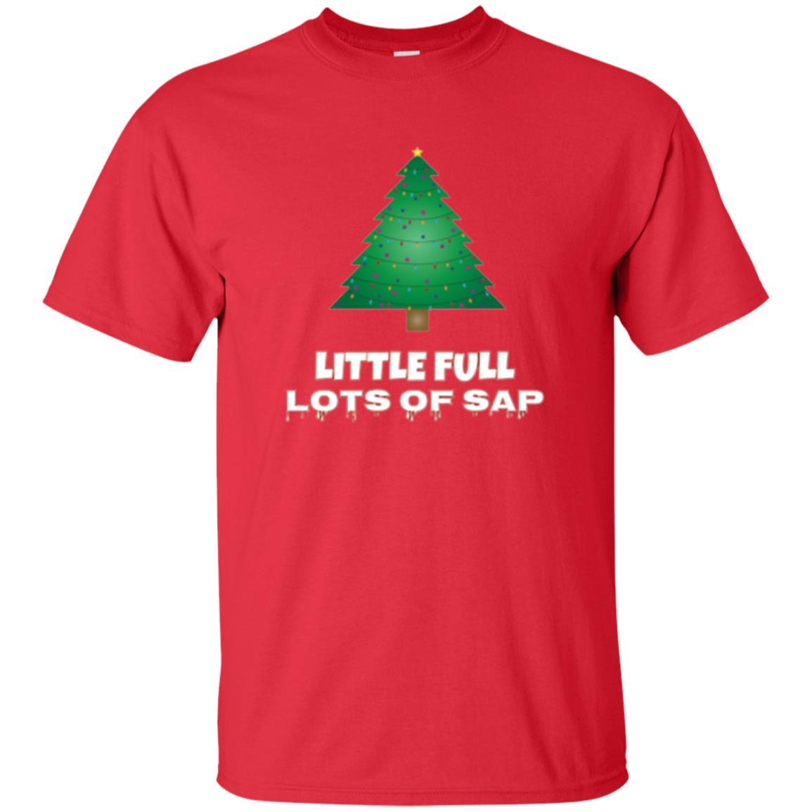 Christmas T-shirt Little Full Lots Of Sap Red