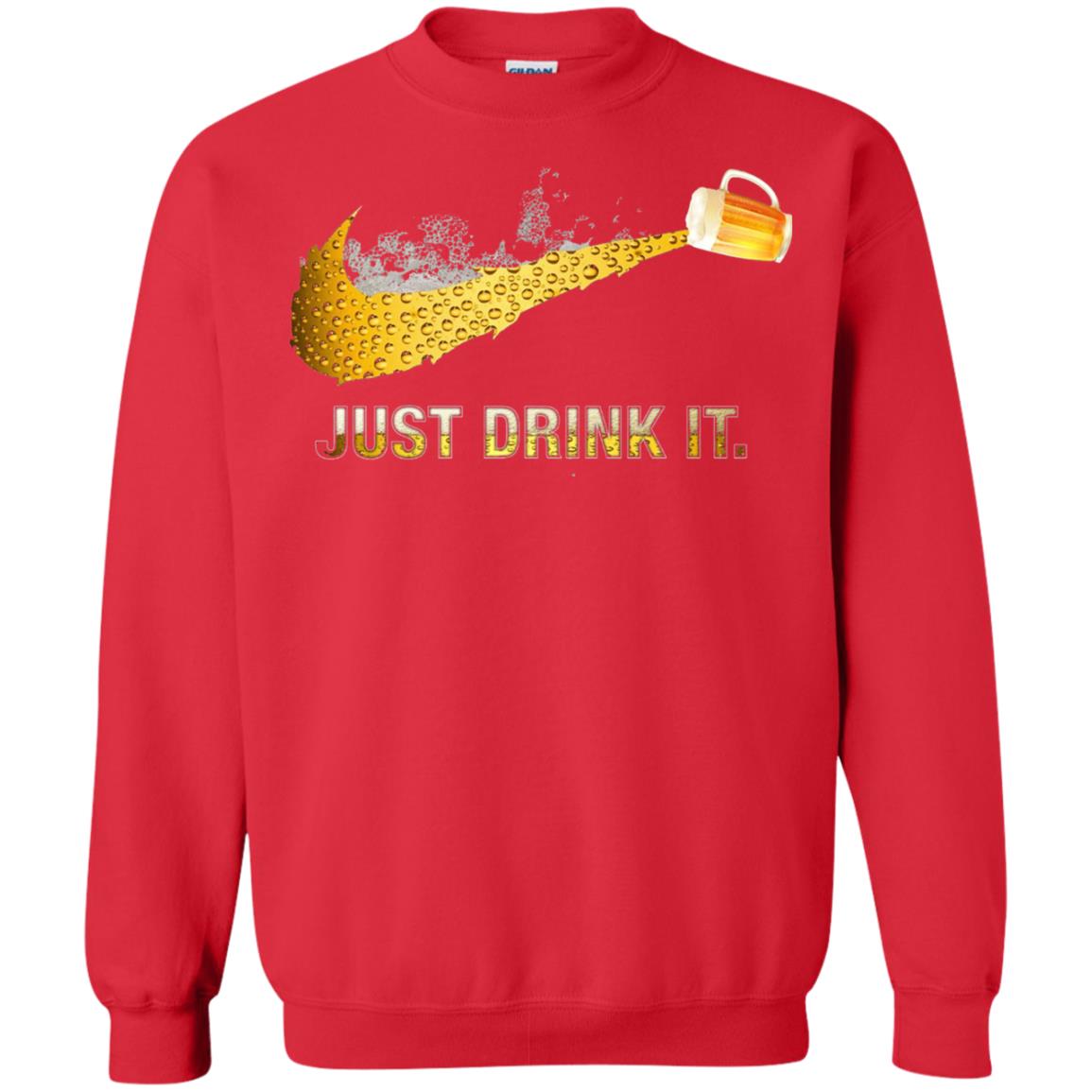 Beer Just Drink It Beer Lover T-shirt Red