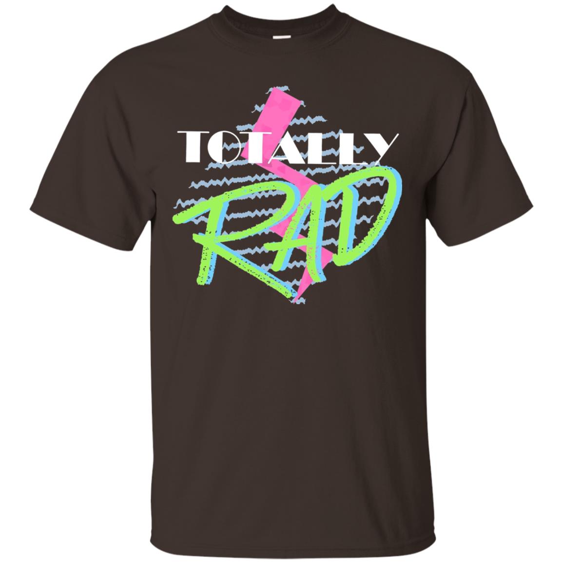 Totally Rad 1980s Party Shirt Dark Chocolate