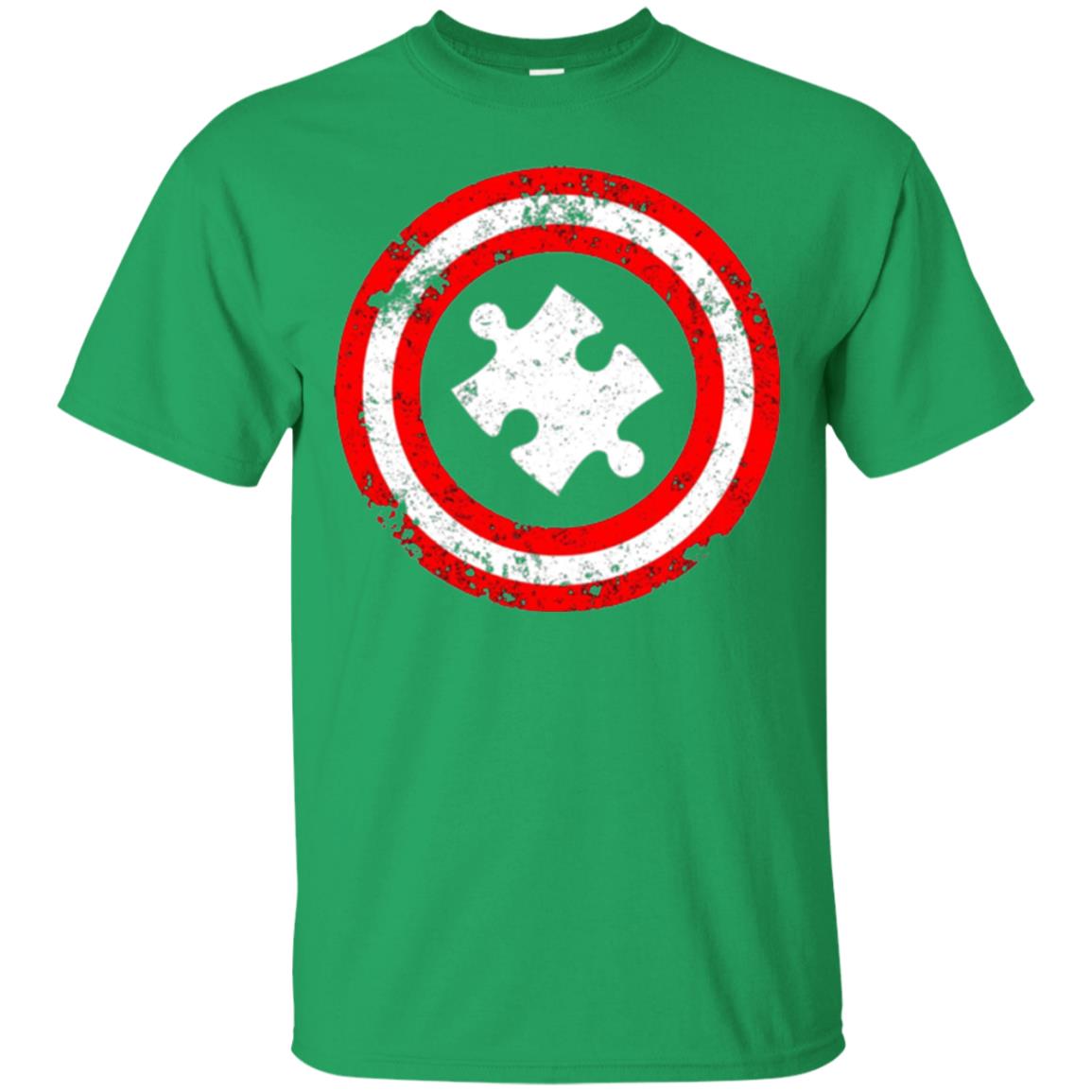 Autism Awareness T-shirt Captain Autism Superhero Irish Green