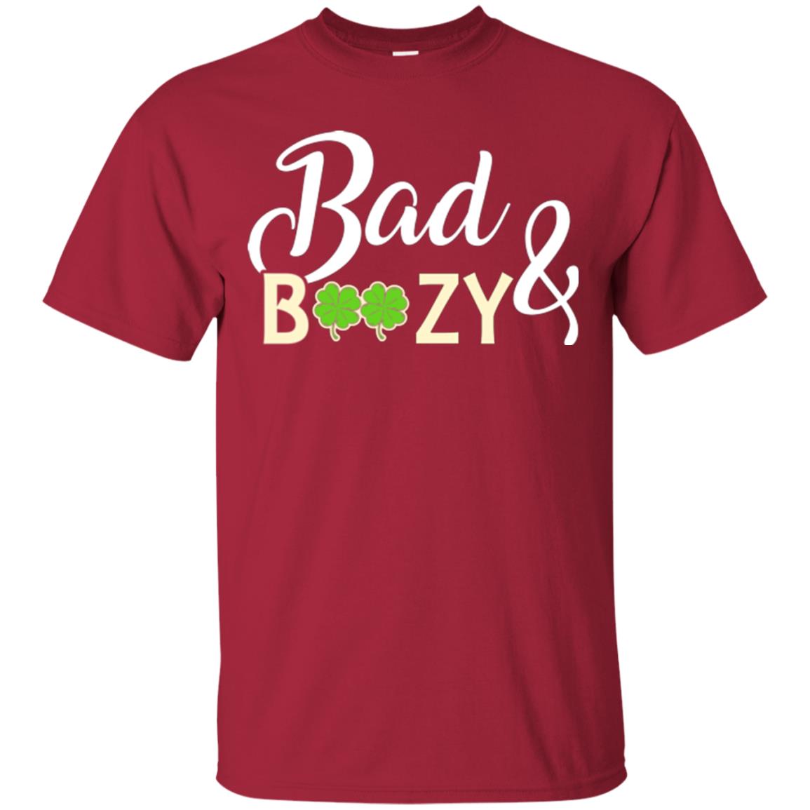 Saint Patrick's Day T-shirt Bad And Boozy Shamrock Cardinal