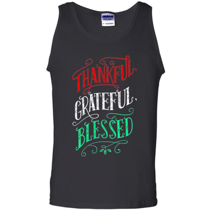 New Year T-shirt Grateful Thankful Blessed Black