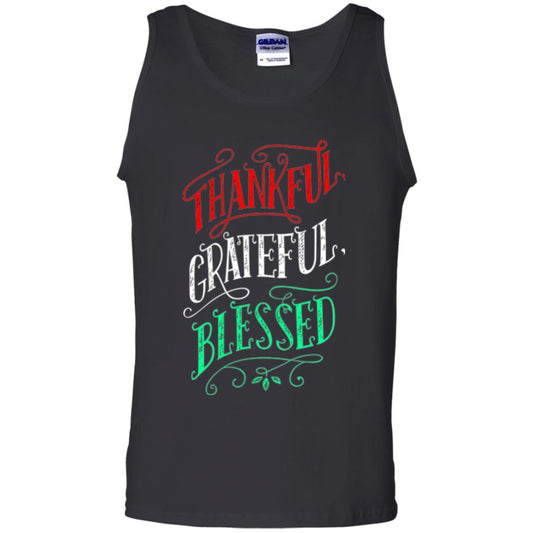 New Year T-shirt Grateful Thankful Blessed Black