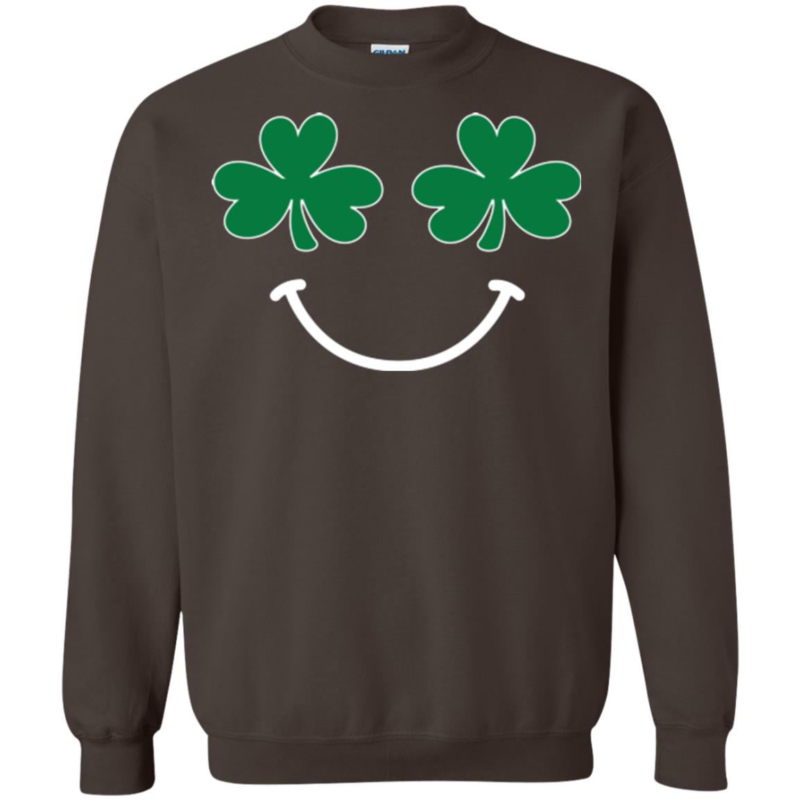 Saint Patrick's Day T-shirt Smiling Shamrocks Dark Chocolate