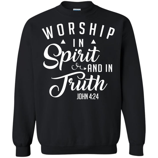 Christian T-shirt Worship In Spirit And In Truth Black