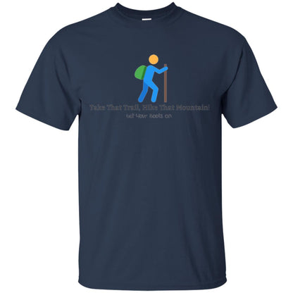Hiking Lovers T-shirt Get Your Boots On Navy