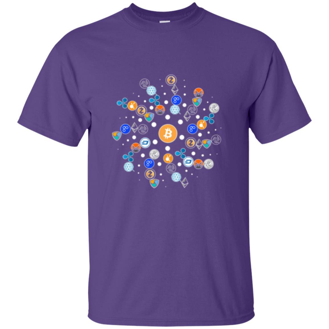 Cryptocurrency T-shirt Purple