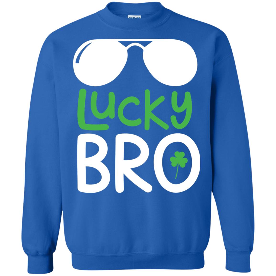 Lucky Bro St. Patrick_s Day T-shirt Royal