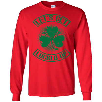 Let_s Get Lucked Up St. Patrick_s Day T-shirt Red