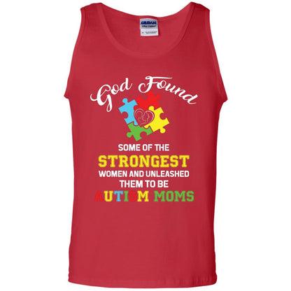 And Unleashed Them To Be Autism Moms Autism Shirt For Mom Red