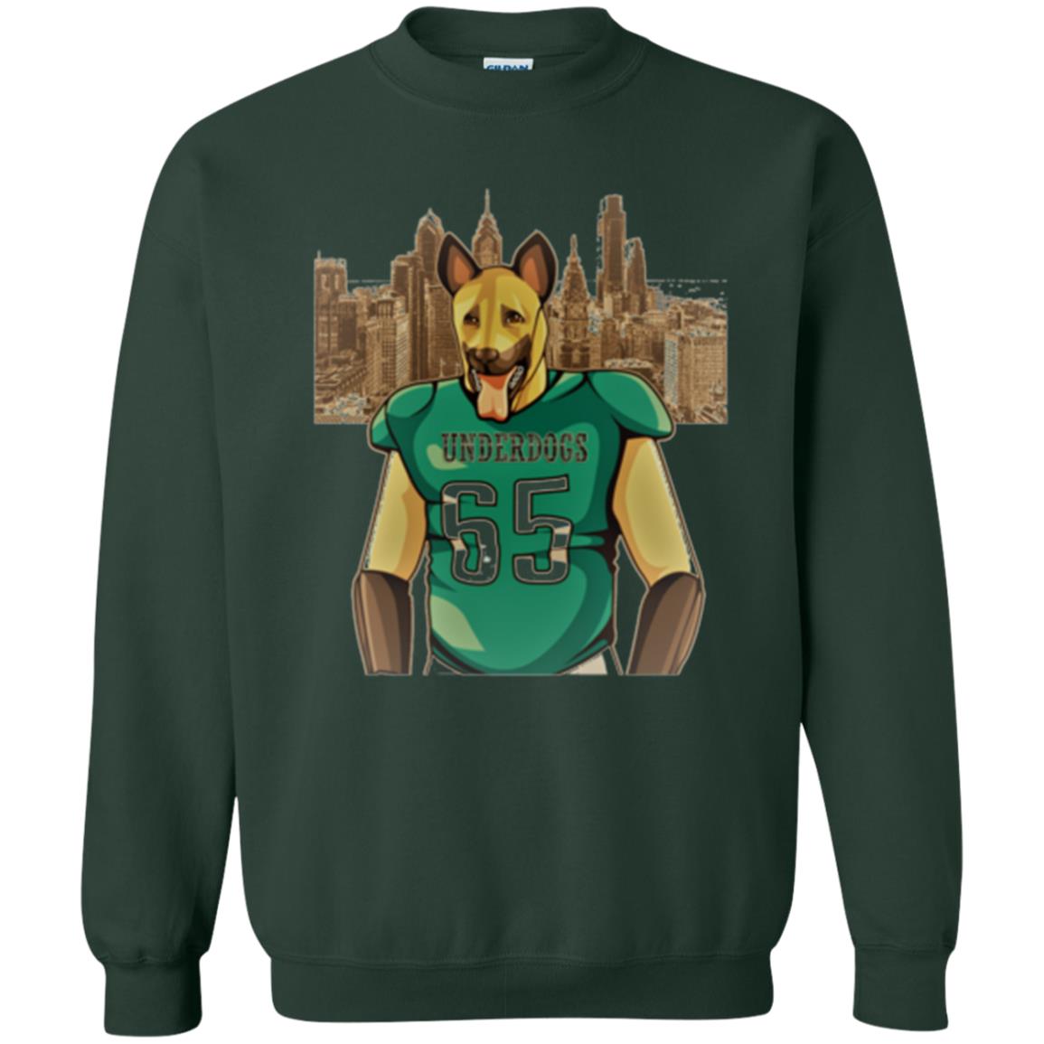 Dog Lover T-shirt Philly Fan Philadelphia Underdogs 2018 Game Day Forest Green