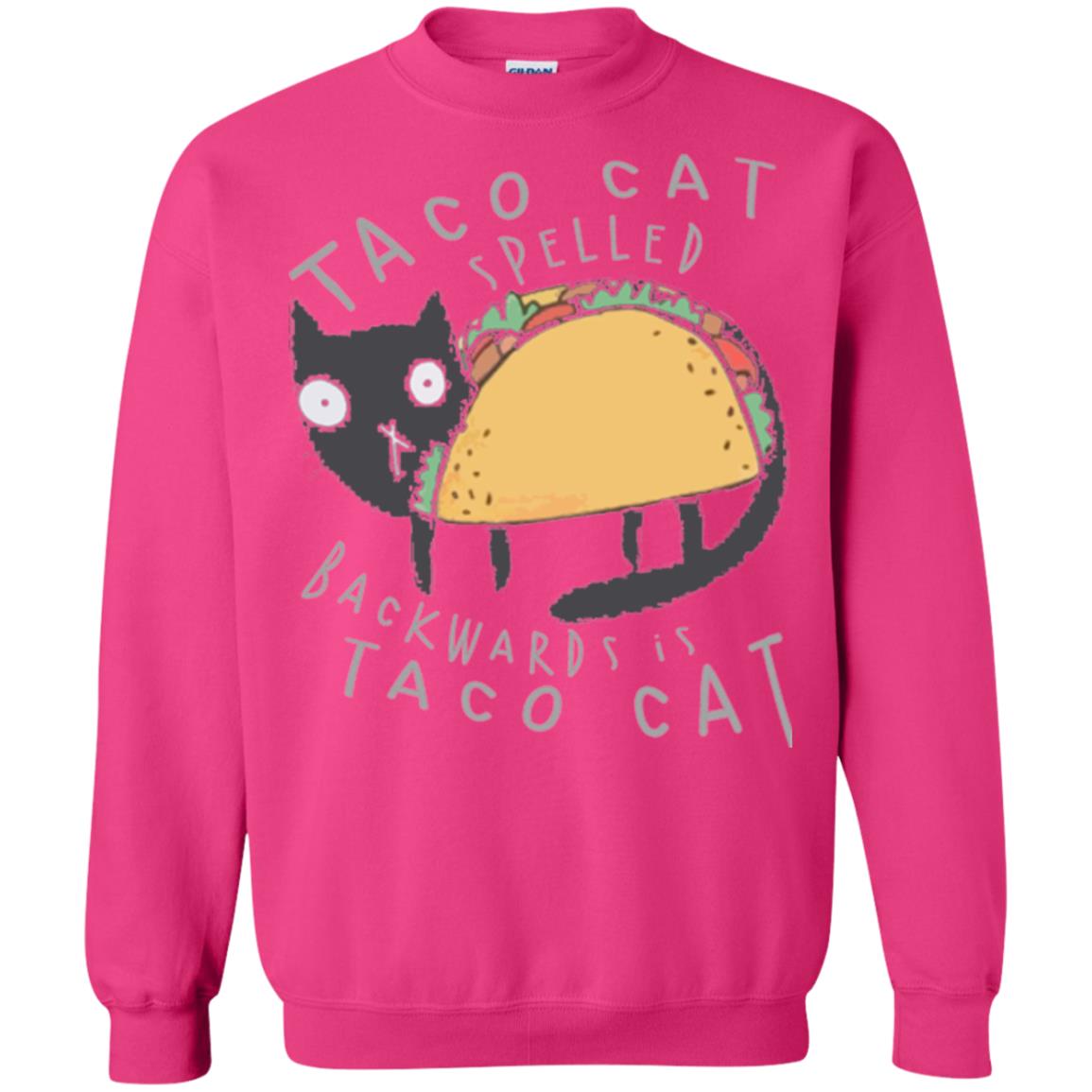 Cat Lovers T-shirt Taco Cat Spelled Backward Is Taco Cat Heliconia