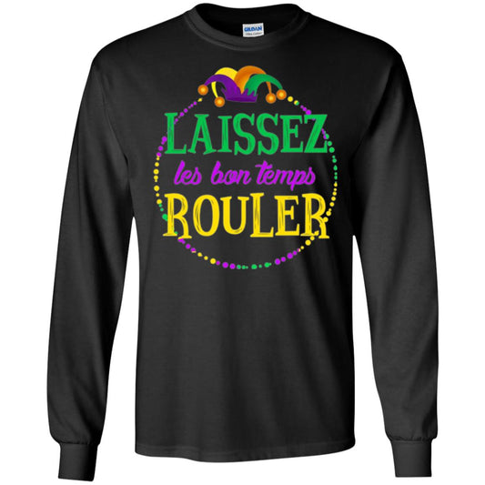 Mardi Gras T-shirt Laissez Les Bon Temps Rouler Black
