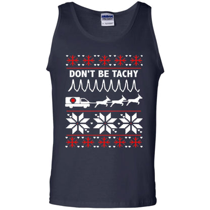 Cardiac Nurse T-shirt Don_t Be Tachy Navy