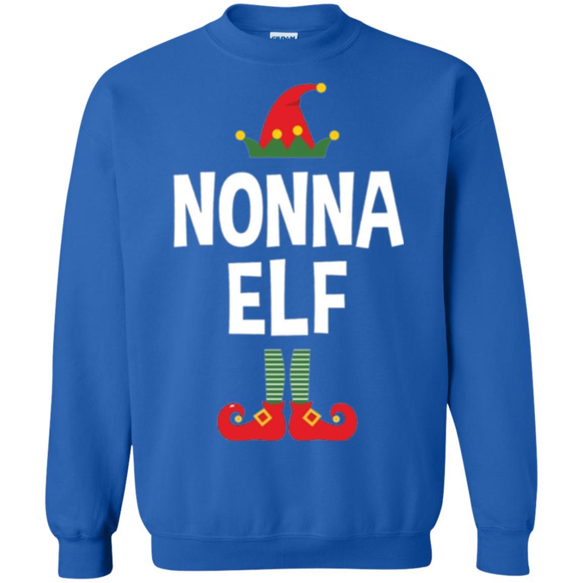 Christmas T-shirt Nonna Elf Christmas Pajamas Royal