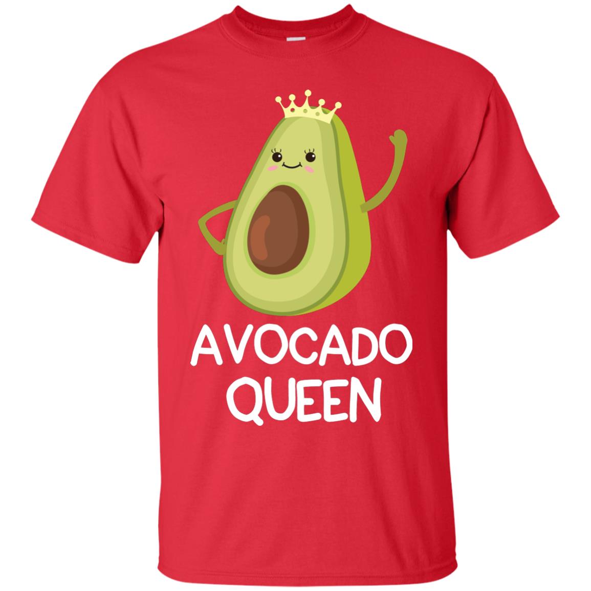 Avocado Queen Vegetarian Shirt For Girls Red