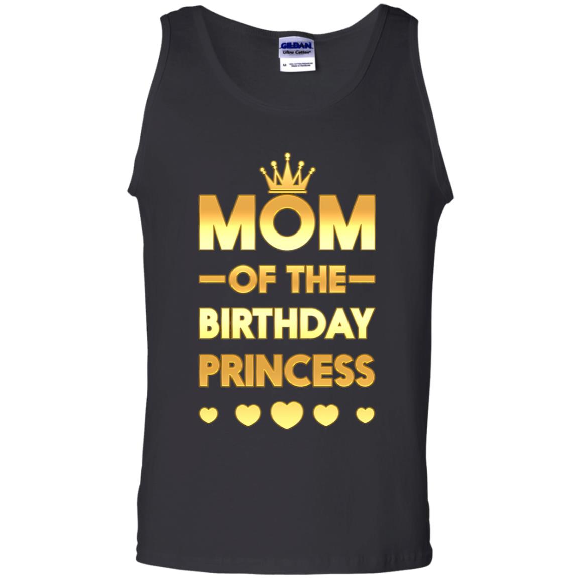 Mom Of The Birthday Princess Family T-shirt Black