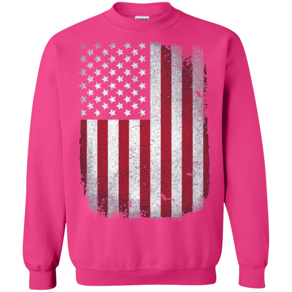 Usa Flag T-shirt 4th July Heliconia