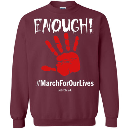 Enough March For Our Lives March 24 Gun Control T-shirt Maroon
