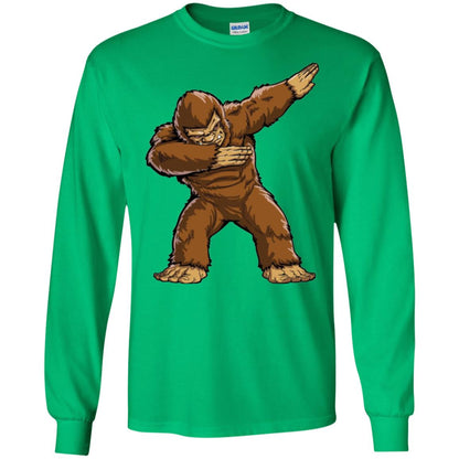 Monkey T-shirt Bigfoot Sasquatch Dabbing Irish Green