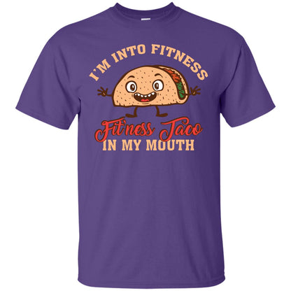 I’m Into Fitness Fit’ness Taco In My Mouth Taco Lover T-shirt Purple