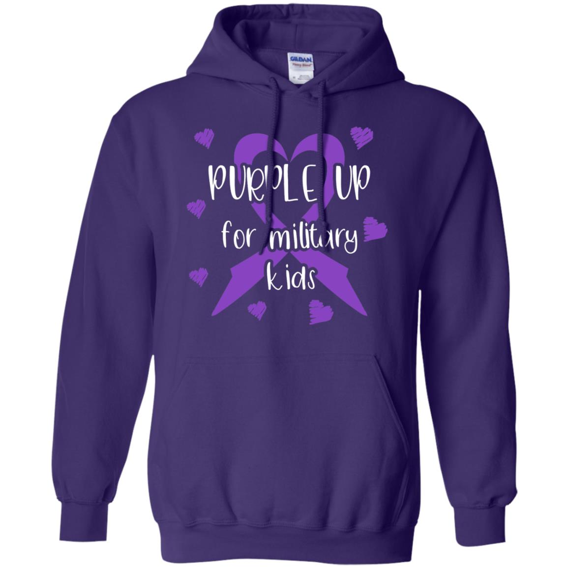 Purple Up For Military Kids Shirt Purple