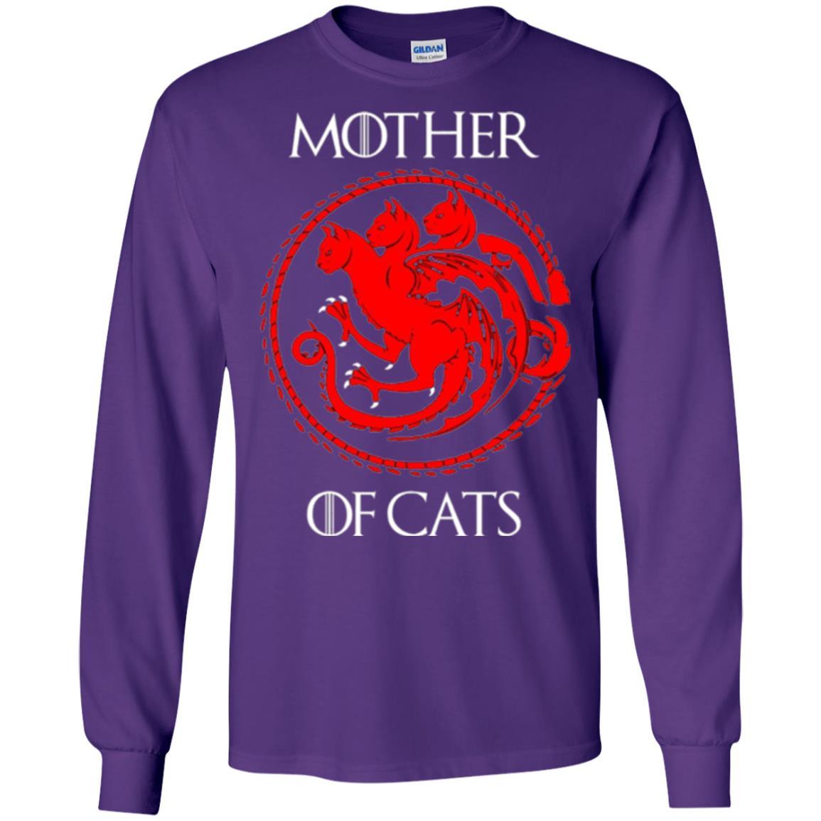 Cat Lover T-shirt Mother Of Cats Hot Purple