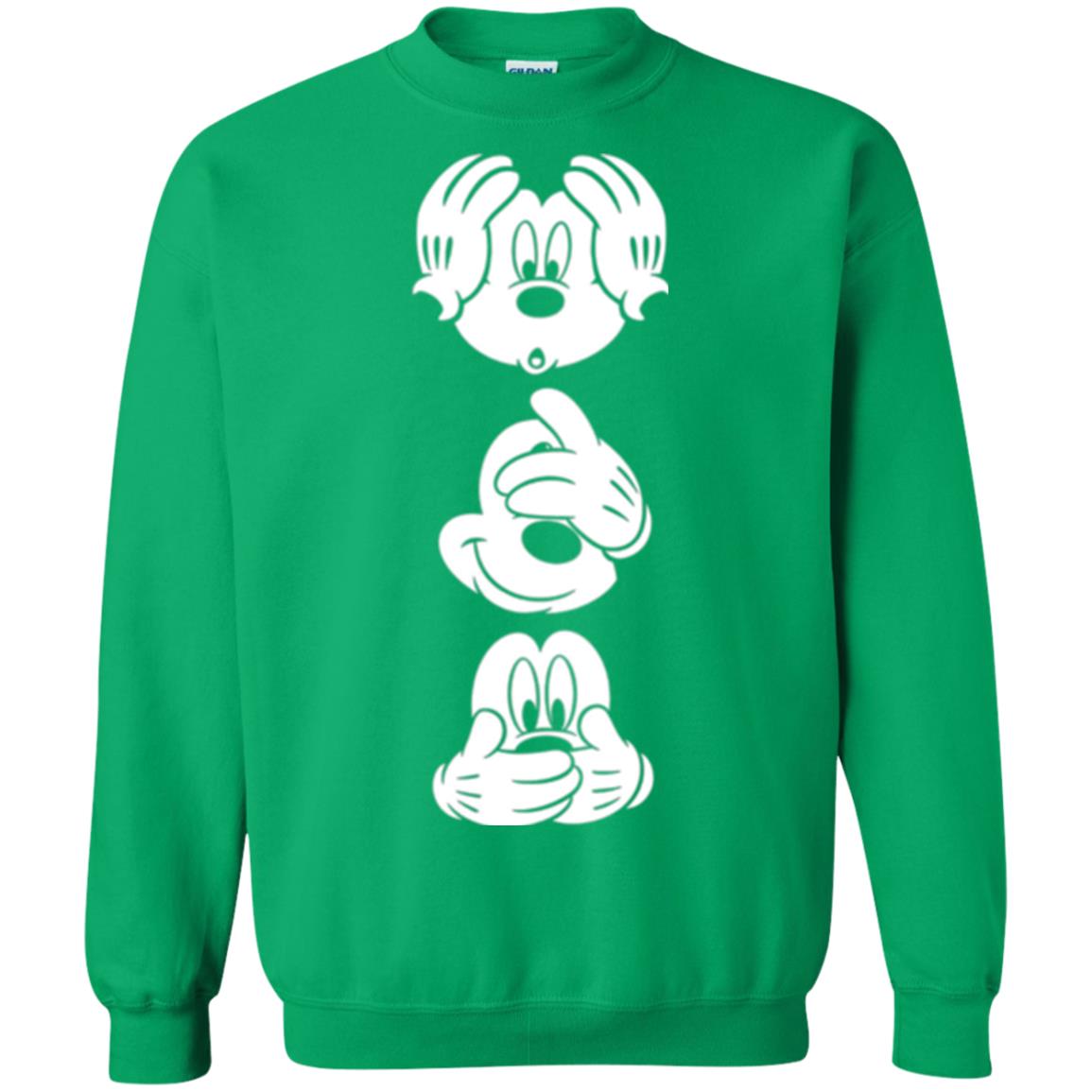 Cartoon T-shirt Disney Mickey Mouses Graphic Irish Green