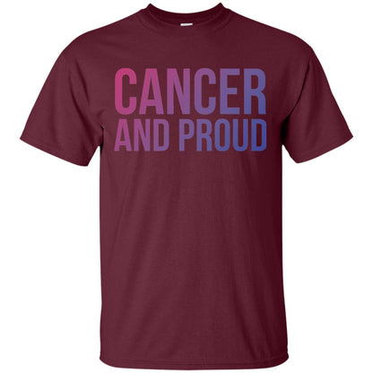 Cancer And Proud Lgbt Gear Bi Flag Gradient Shirt Maroon