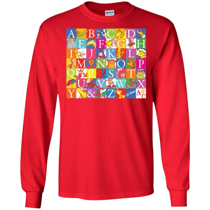 Dr. Seuss A To Z Gift Shirt For Funny Man Red