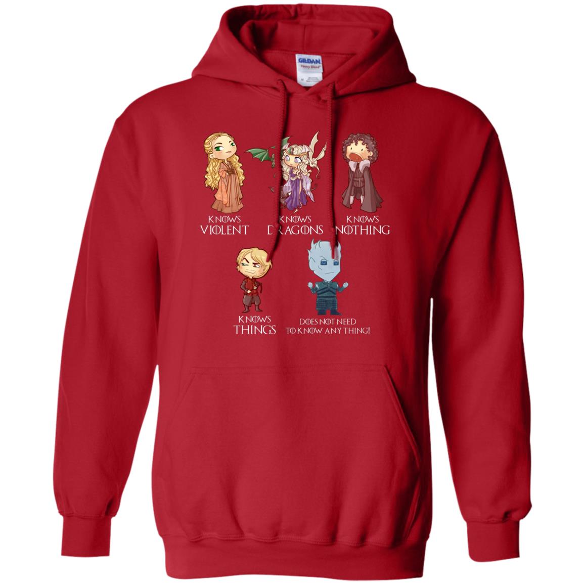 Know Something Game Of Thrones Fan T-shirt Red