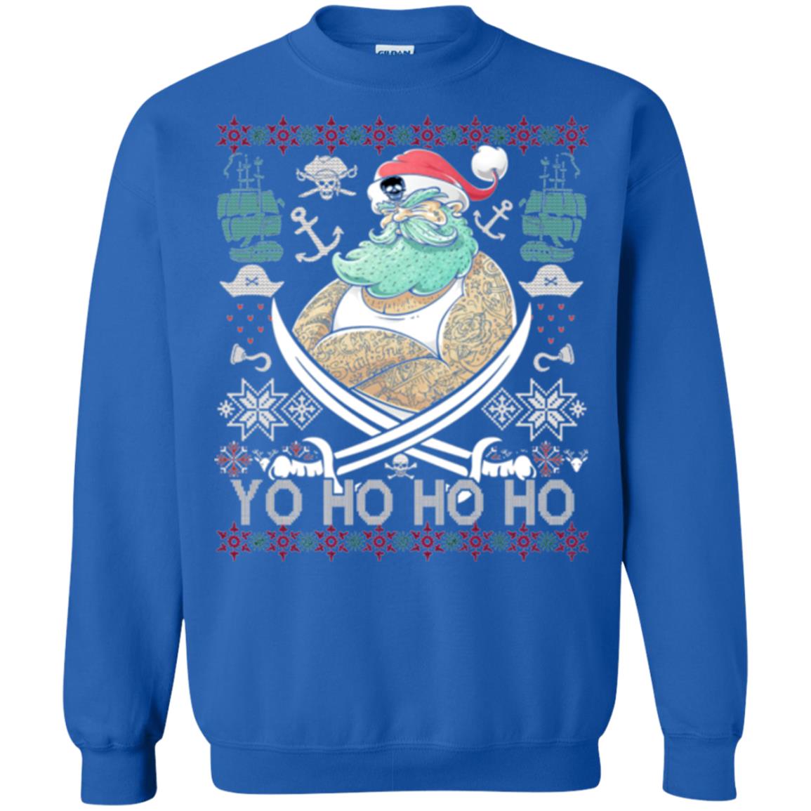 Christmas T-shirt Santa Pirate Royal