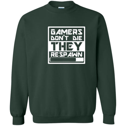 Video Gamer Shirt Don_t Die They Respawn Forest Green
