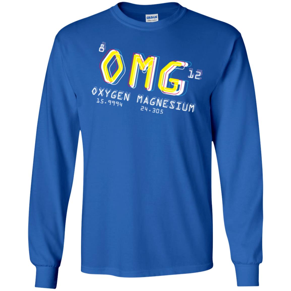 Funny Science Class T-shirt Omg Oxygen Magnesium Royal