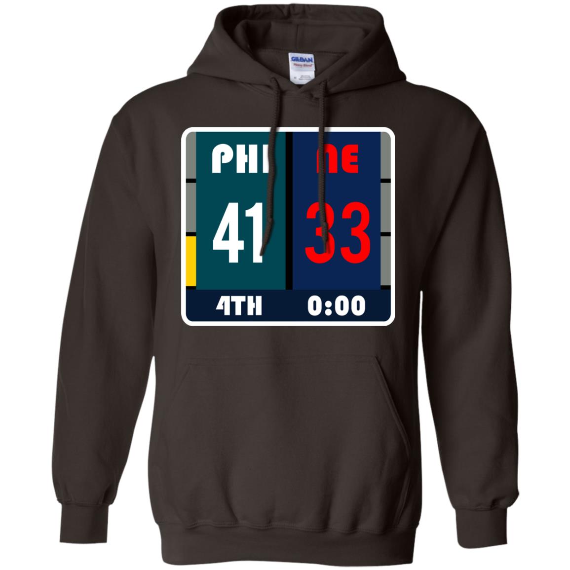 Football Philadelphia T-shirt Eagles Vs New England Dark Chocolate