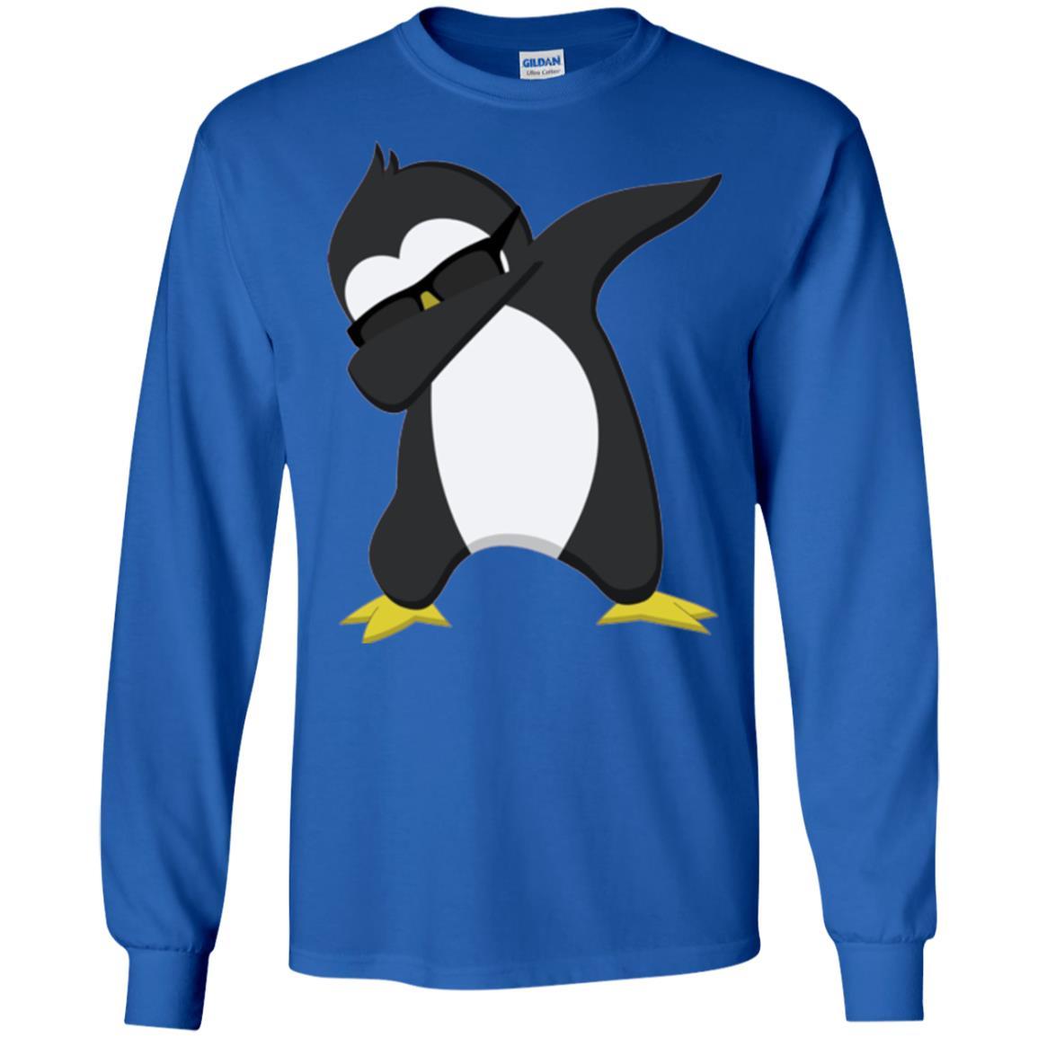 Christmas T-shirt Dabbing Penguin T-shirt Royal