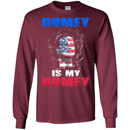 Fbi Director T-shirt Comey Is My Homey T-shirt Maroon