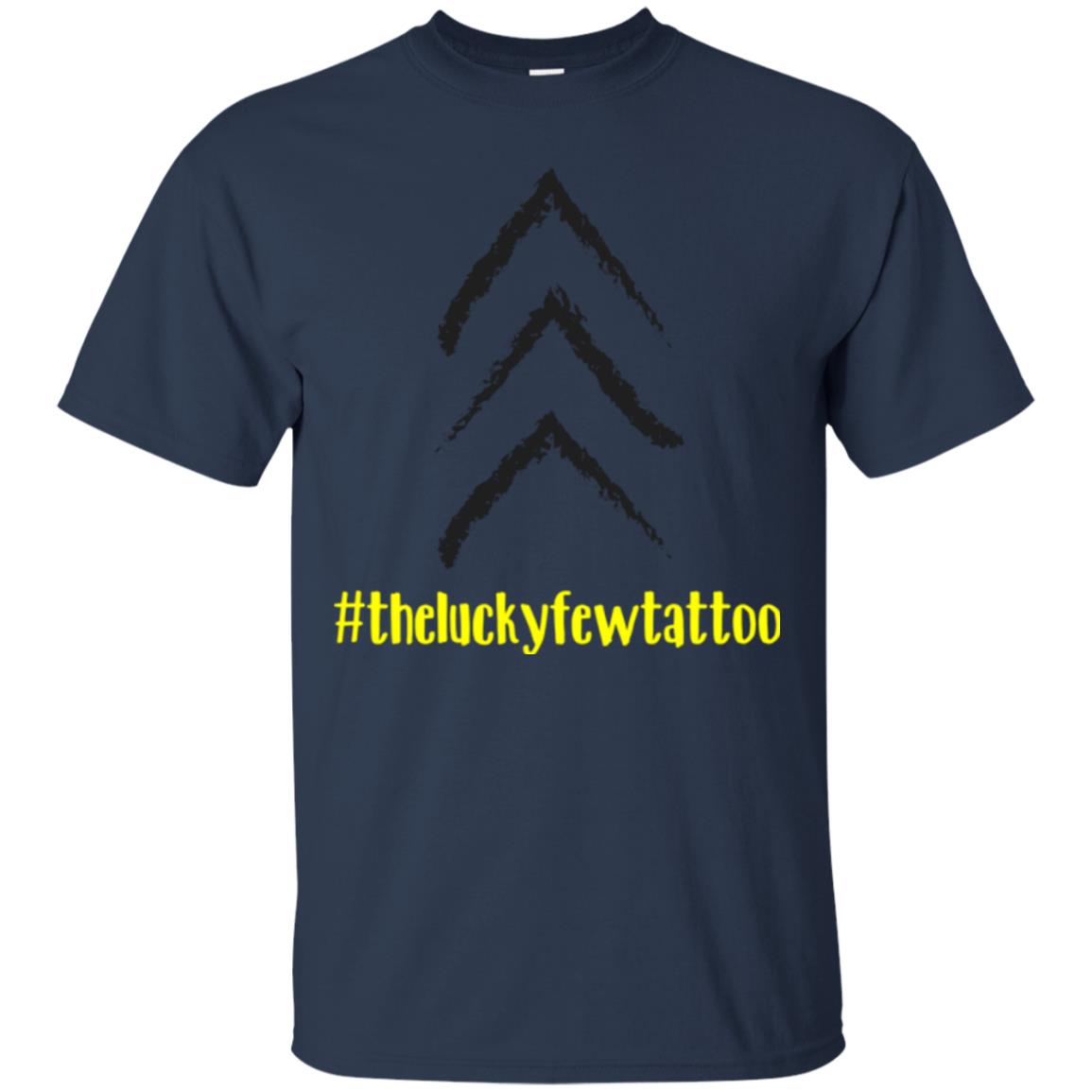 Hash Tag The Lucky Few Tattoo Gift Shirt For Friend Navy