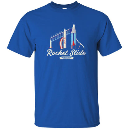 I Survived The Rocket Slide T-shirt Royal