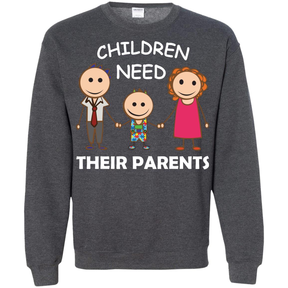 Children Need Their Parents End Separation Family Shirt Dark Heather