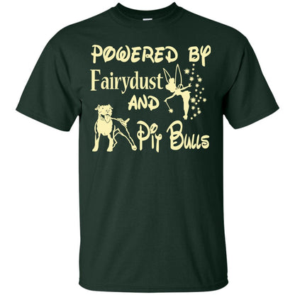 Powered Up Fairydust And Pit Bulls Dog Lover Shirt Forest