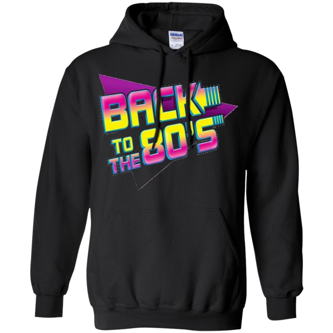Back To The 80s Graphic Retro Novelty T-shirt Black