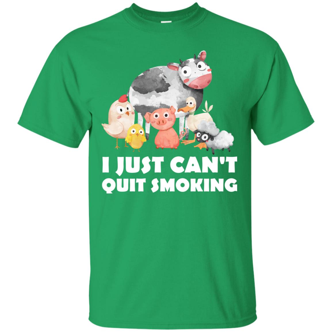 I Just Can_t Quit Smoking Smoke Meats And Bar-b-cue T-shirt Irish Green
