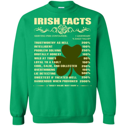 Irish Facts Intelligent Problem Solving Shirt Irish Green