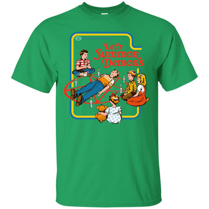 Let's Summon Demons Activities For Children Summon Satan T-shirt Irish Green