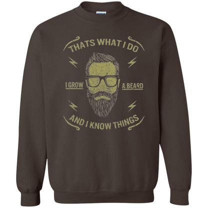 Funny Joke Retro Vintage T-shirt That What I Do I Grow A Beard Dark Chocolate