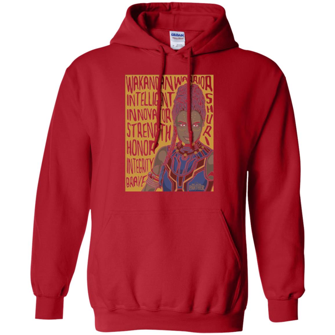 Black Panther Movie Shuri Word Art T-shirt Red
