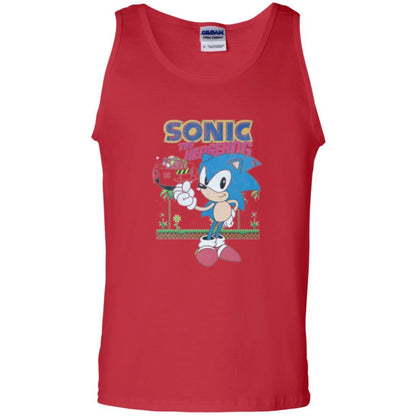 Gamer T-shirt Sega Sonic The Hedgehog Battles Dr. Eggman Robotnik Red